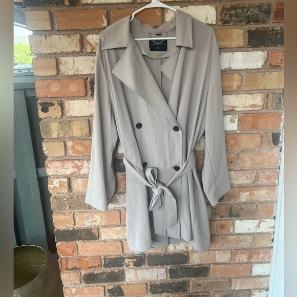 Allsaints oversized Trench Coat size L - Picture 4 of 13